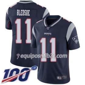 Camiseta Hombre NFL New England Patriots Julian Edelman 11 Nike Navy 100th
